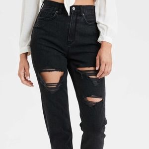 American eagle distressed mom jeans